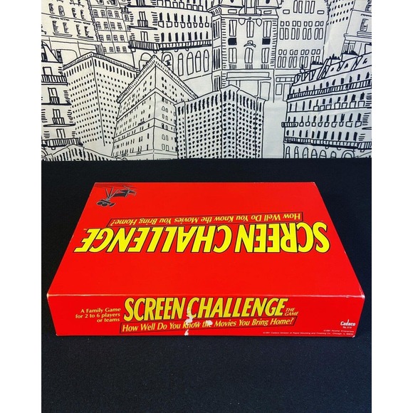 NOB Vintage 1991 Screen Challenge Cadaco 90s Movie Trivia Board Game COMPLETE - Picture 5 of 11
